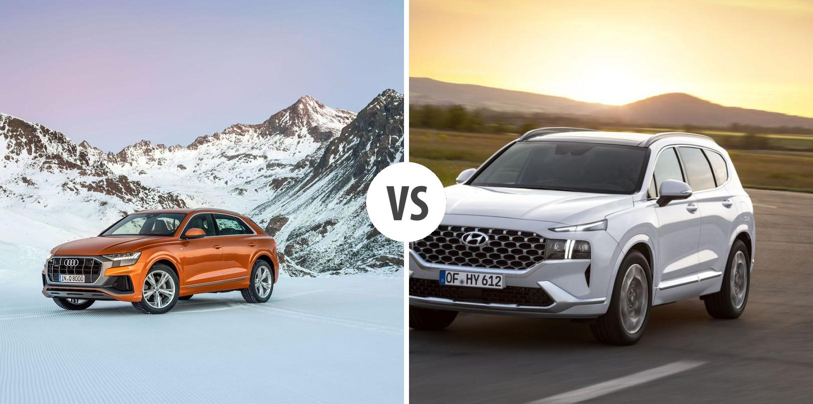Audi Q8 VS Hyundai Santa Fe – Vergleiche Preise, Leistung, Kofferraum ...