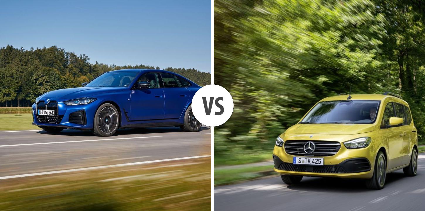 BMW i4 VS Mercedes T-Klasse – Vergleiche Preise, Leistung, Kofferraum ...