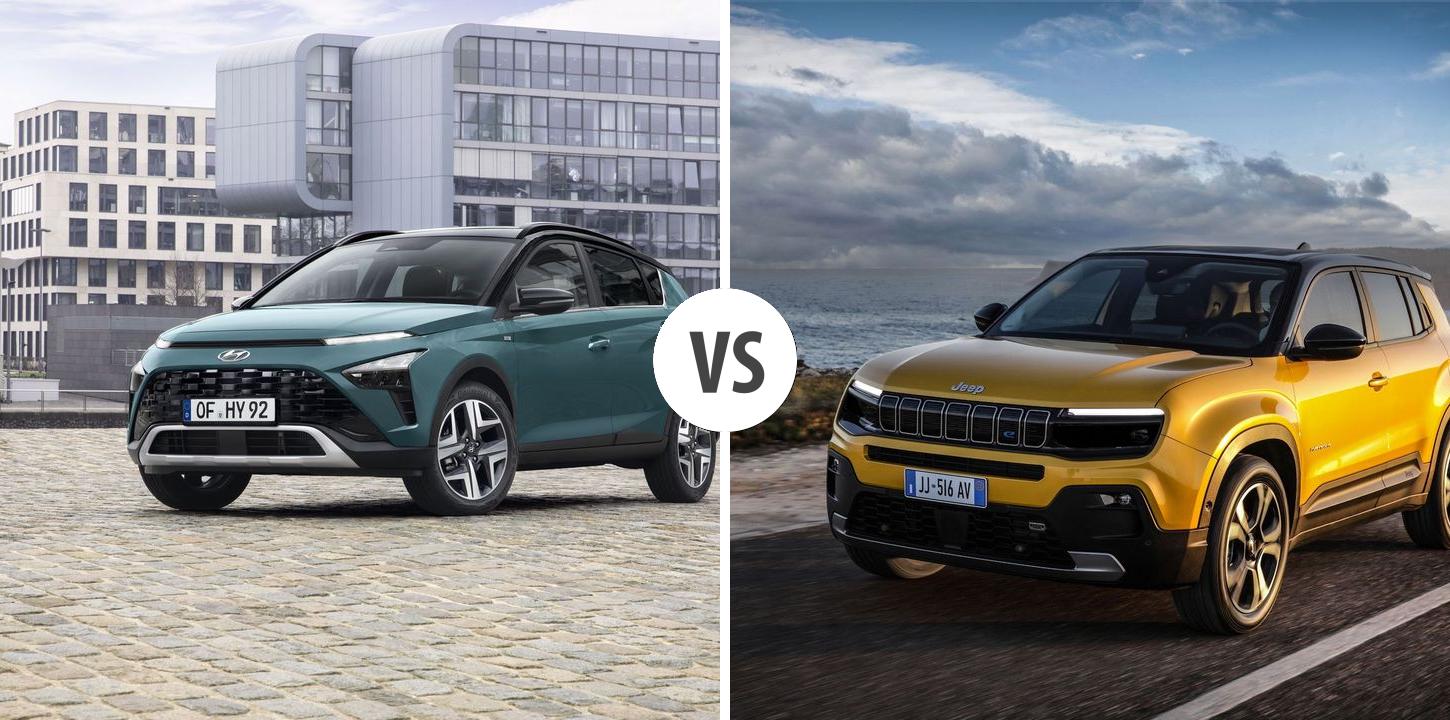 Hyundai Bayon VS Jeep Avenger Electric Autovergleich | AUTOGOTT.AT