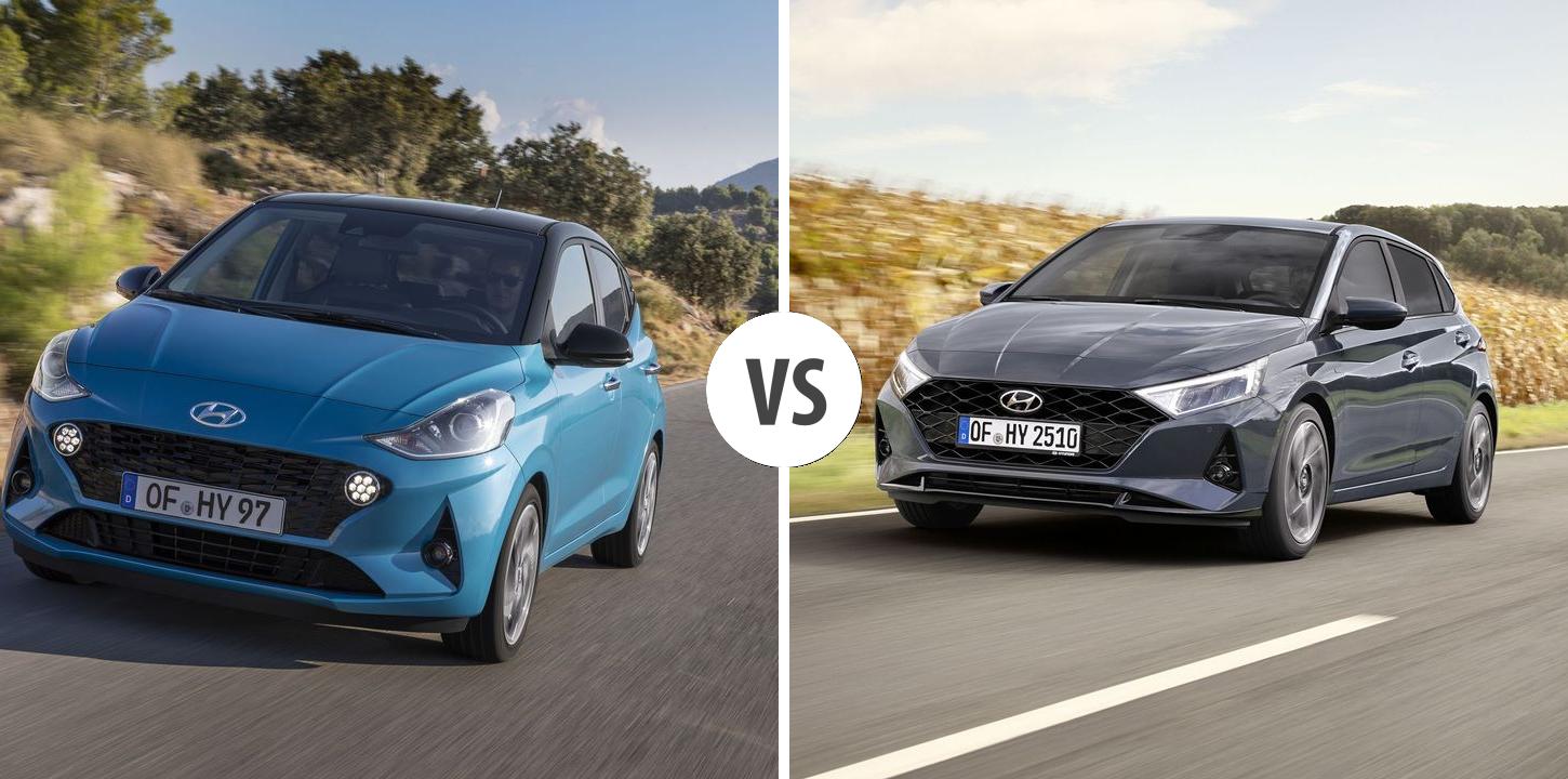 Hyundai i10 VS Hyundai i20 – Vergleiche Preise, Leistung, Kofferraum ...