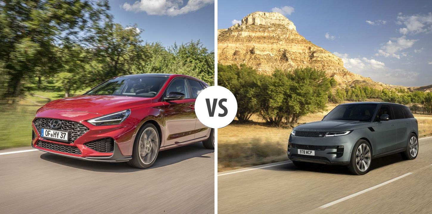 Hyundai i30 VS Land Rover Range Rover Sport Autovergleich | AUTOGOTT.AT