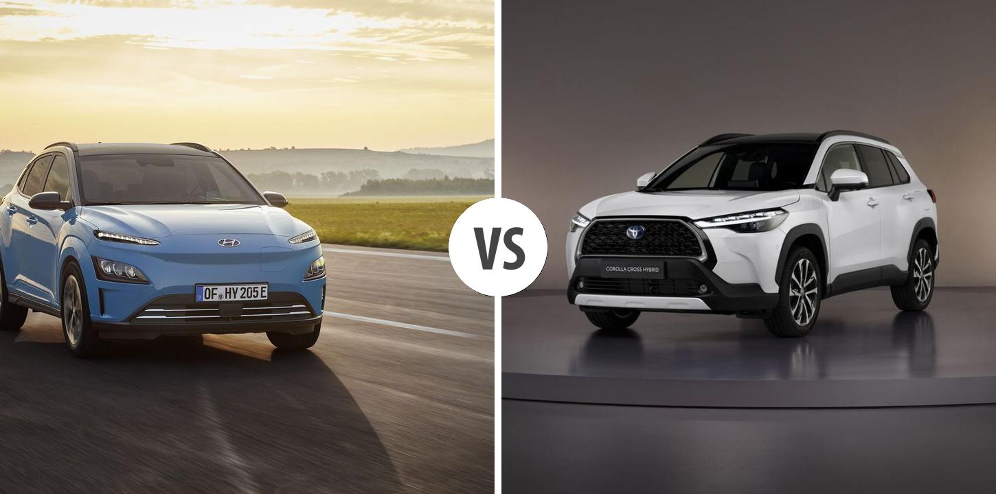 Hyundai Kona Elektro VS Toyota Corolla Cross Autovergleich | AUTOGOTT.AT