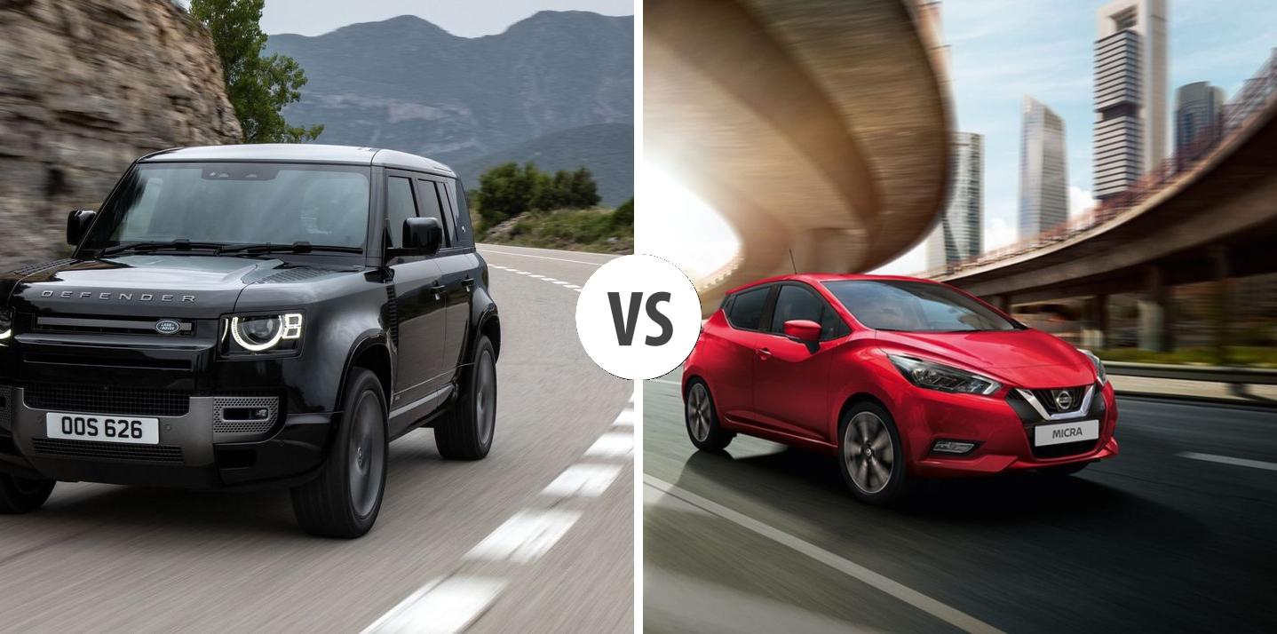 Nisson Land Rover Land Rover Defender VS Nissan Micra – Vergleiche Preise, Leistung ...