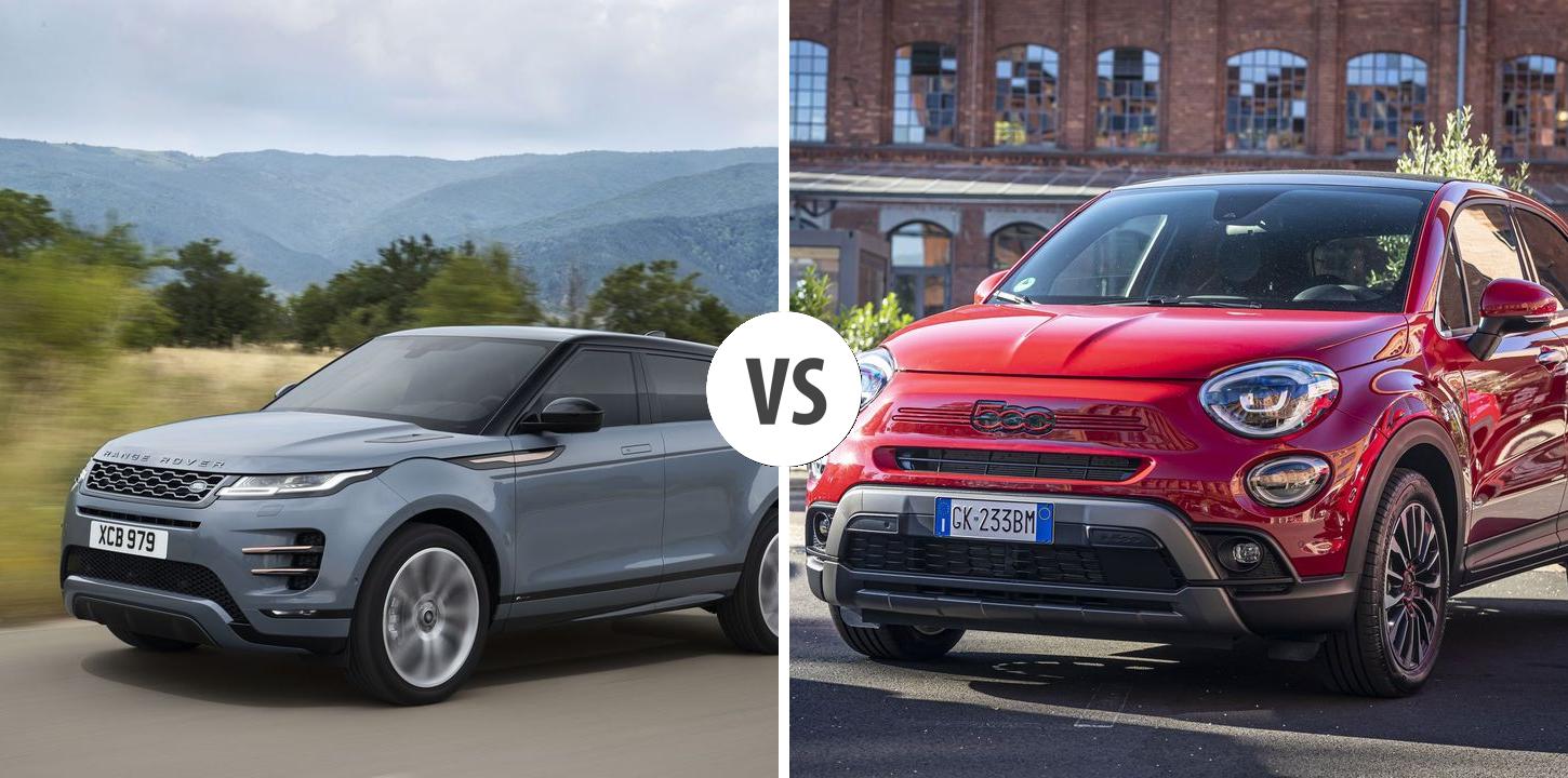 Fiat Rover Land Rover Range Rover Evoque VS FIAT 500X Autovergleich | AUTOGOTT.AT