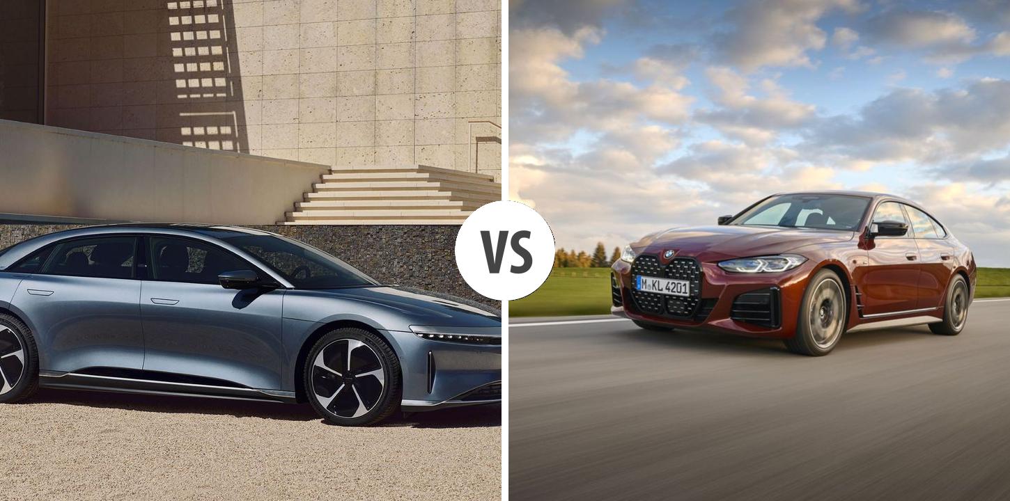 Lucid Air VS BMW 4er Gran Coupé Autovergleich | AUTOGOTT.AT
