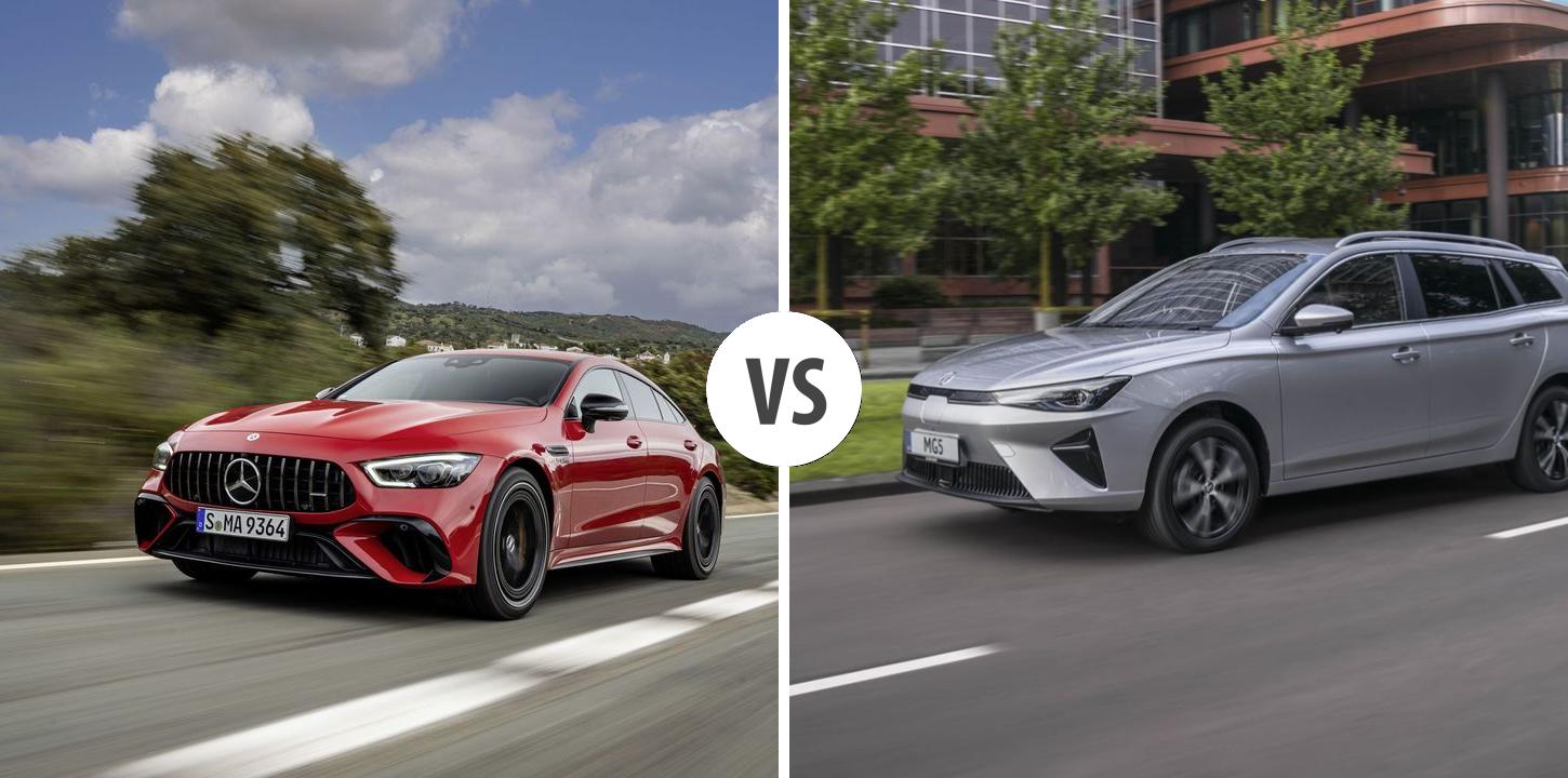 Mercedes AMG GT 4-Türer Coupé VS MG MG 5 (bis 2025) – Vergleiche Preise ...
