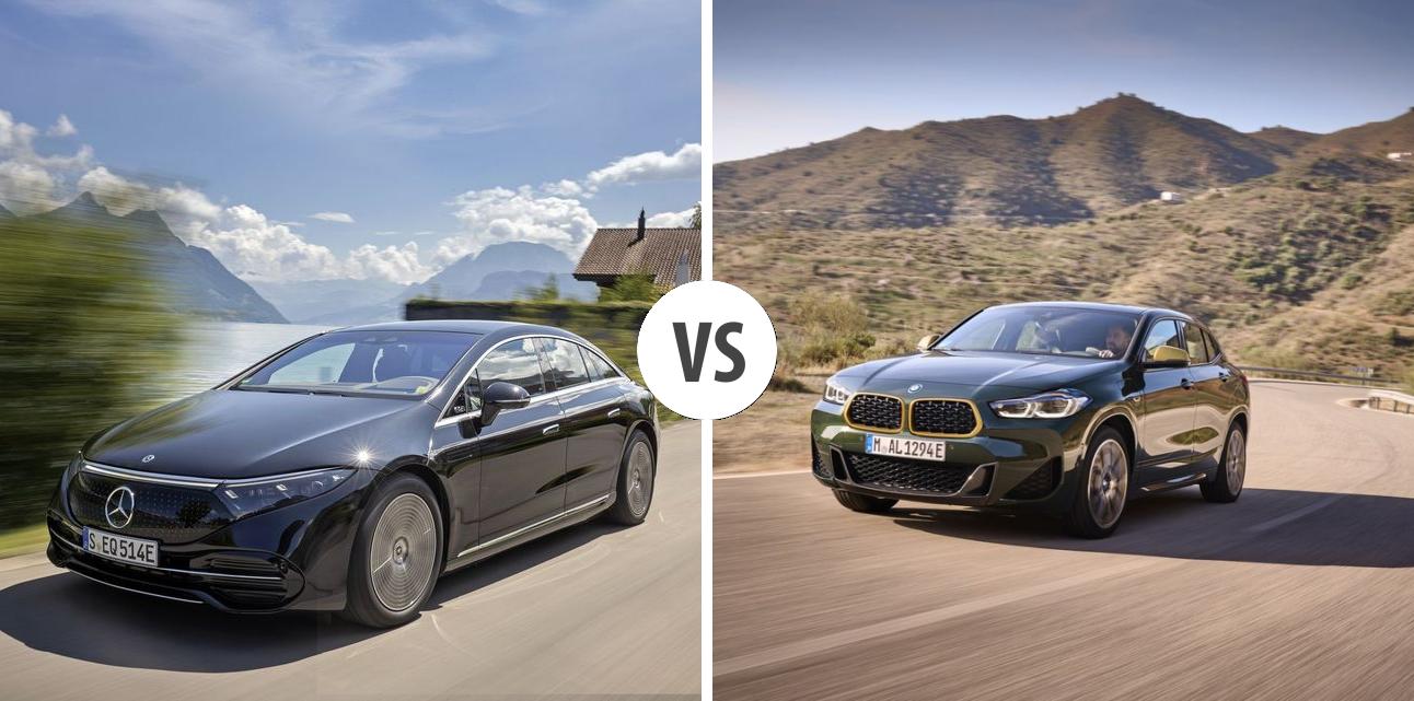 Mercedes EQS Limousine VS BMW X2 Autovergleich | AUTOGOTT.AT