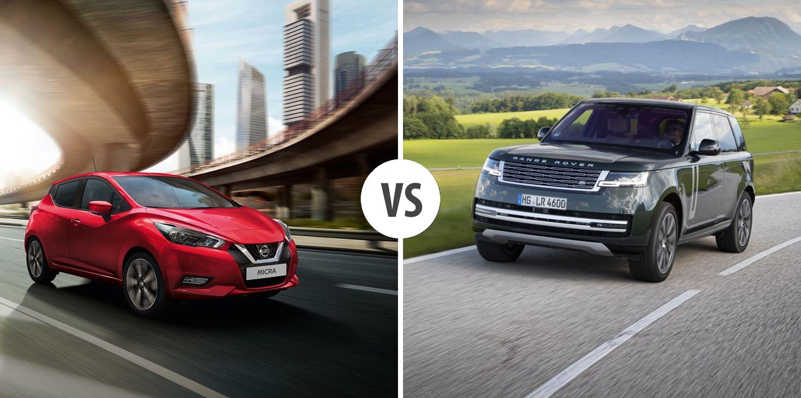 Nissan Rover Nissan Micra VS Land Rover Range Rover – Vergleiche Preise, Leistung ...