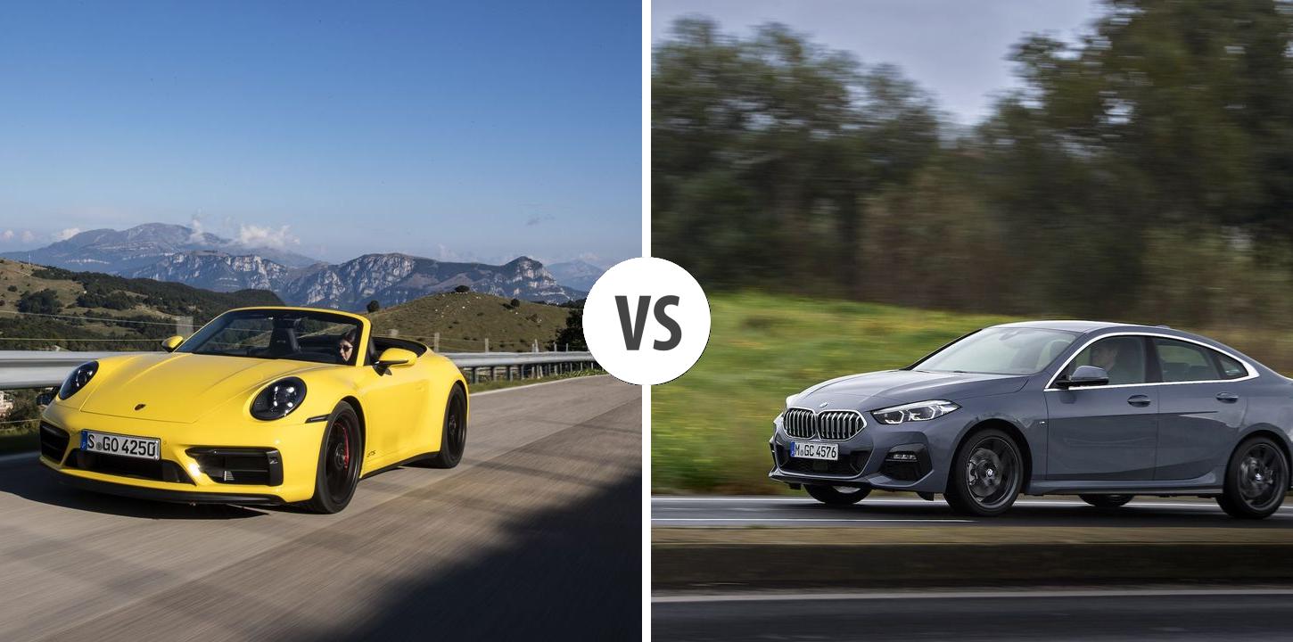Porsche 911 Cabriolet VS BMW 2er Gran Coupé – Vergleiche Preise ...