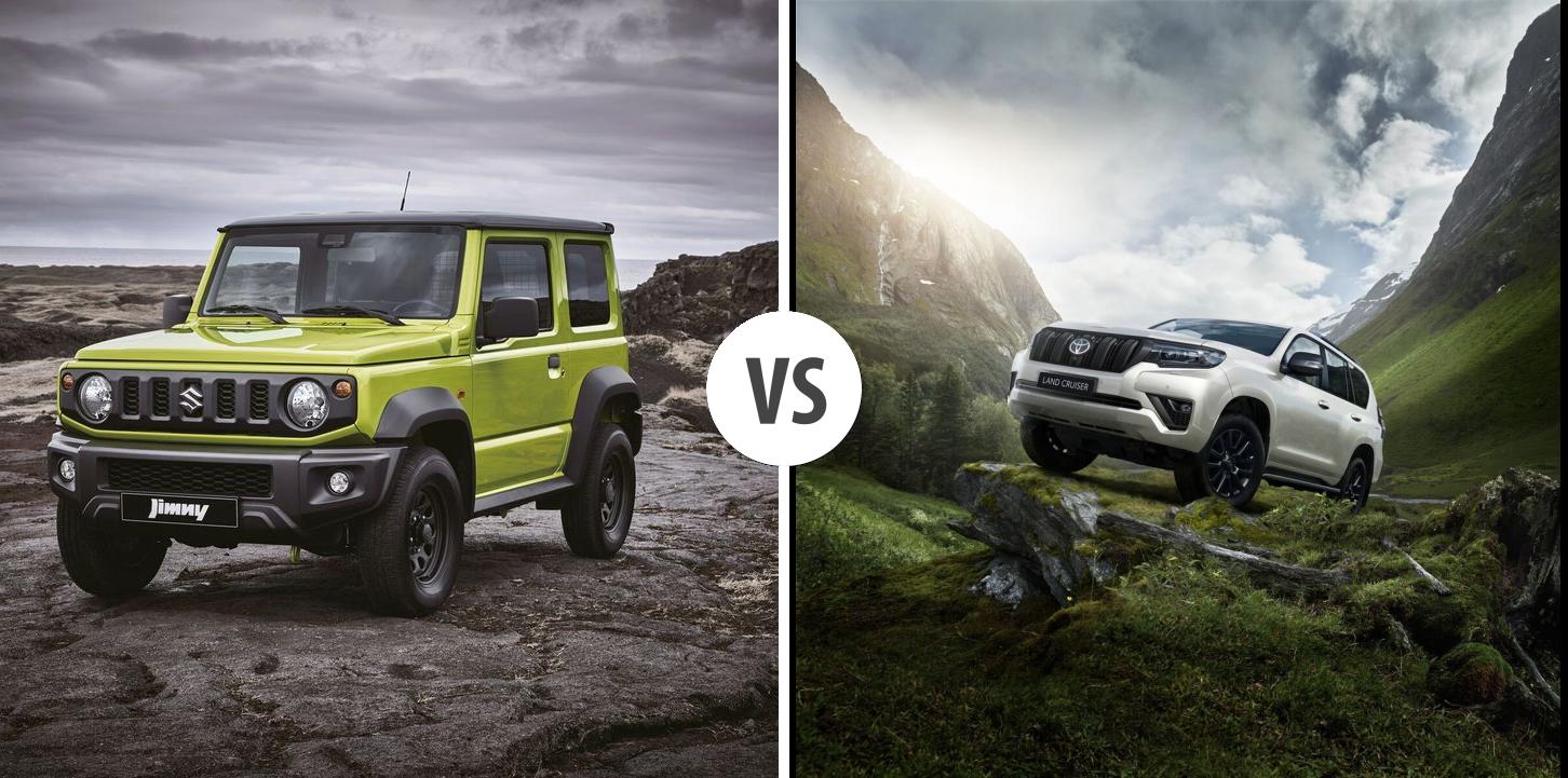 Suzuki Jimny VS Toyota Land Cruiser Autovergleich | AUTOGOTT.AT