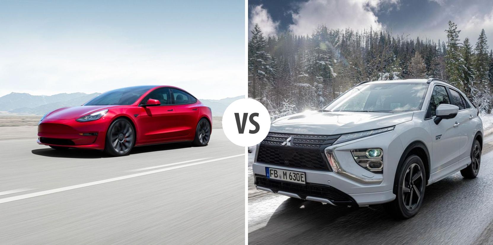 TESLA Model 3 VS Mitsubishi Eclipse Cross – Vergleiche Preise, Leistung ...