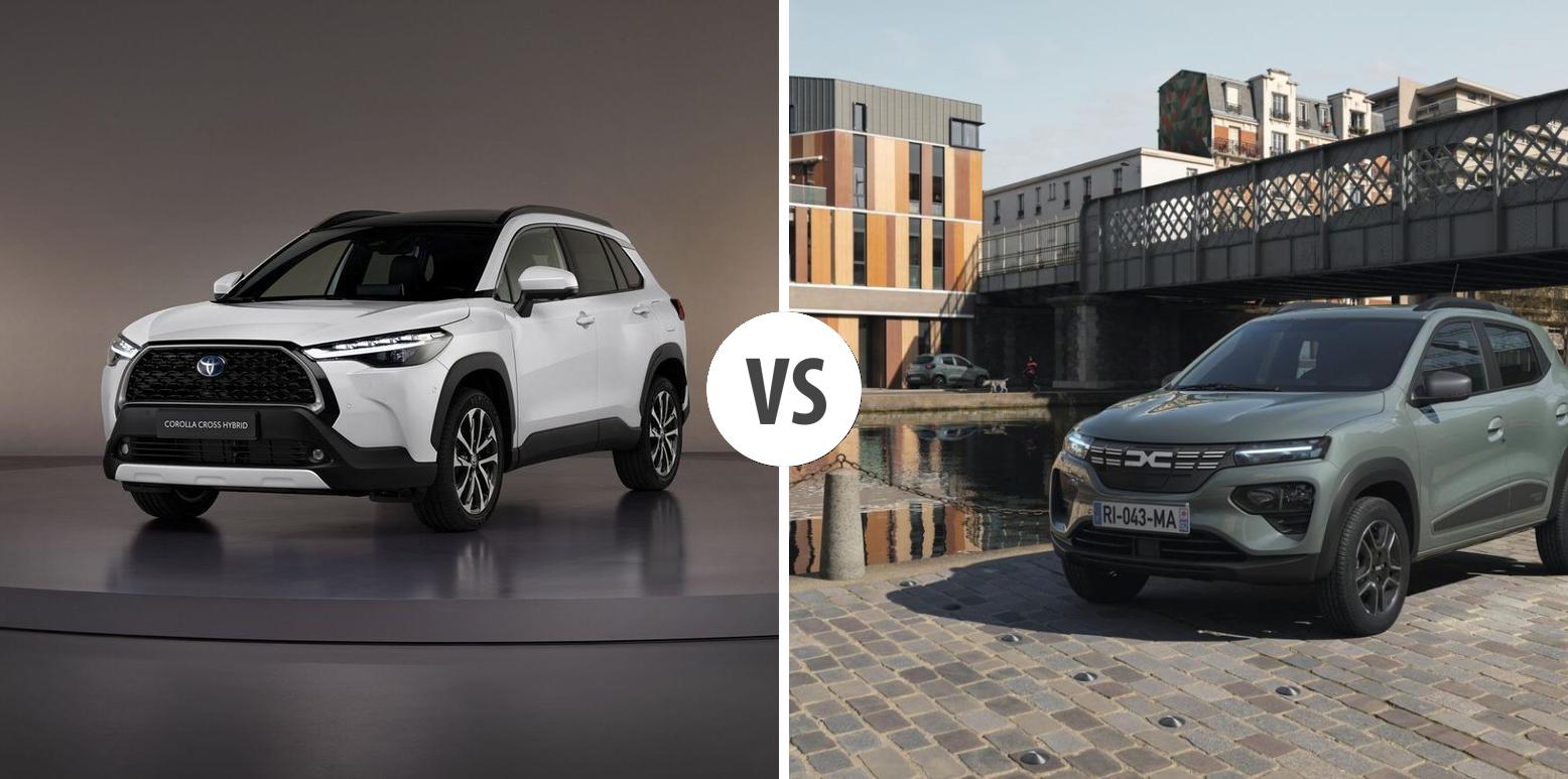 Toyota Corolla Cross VS Dacia Spring – Vergleiche Preise, Leistung ...