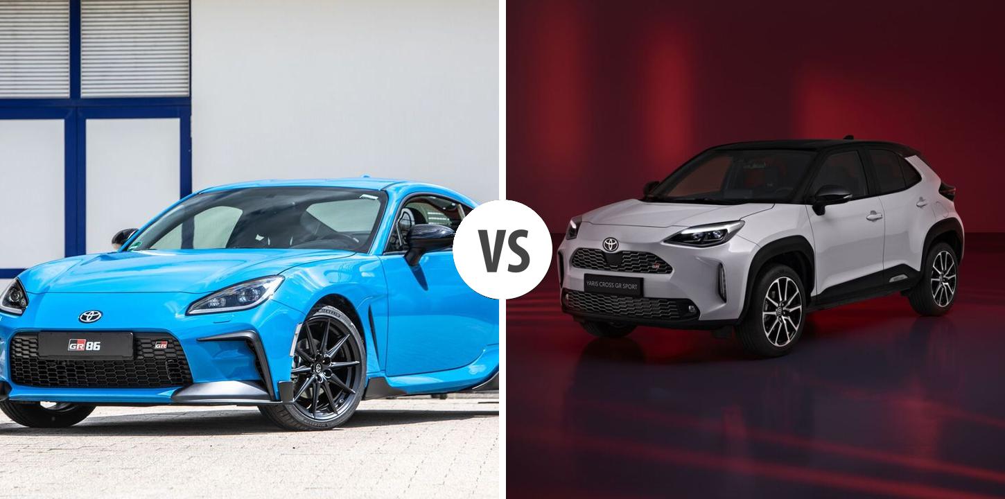 Toyota GR86 VS Toyota Yaris Cross Autovergleich | AUTOGOTT.AT