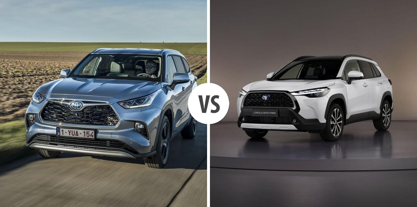 Toyota Highlander VS Toyota Corolla Cross Autovergleich | AUTOGOTT.AT