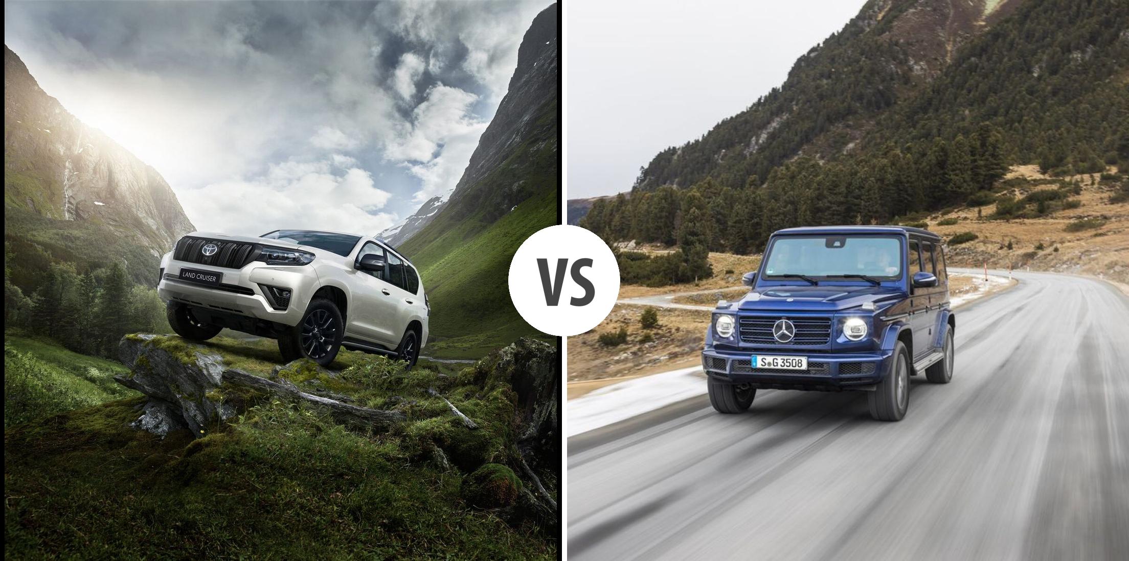 Toyota Land Cruiser VS Mercedes G-Klasse Autovergleich | AUTOGOTT.AT