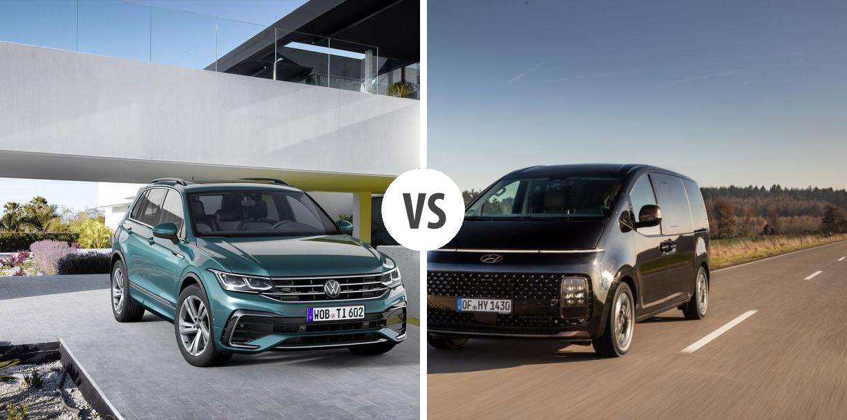 Volkswagen Tiguan VS Hyundai Staria Autovergleich | AUTOGOTT.AT